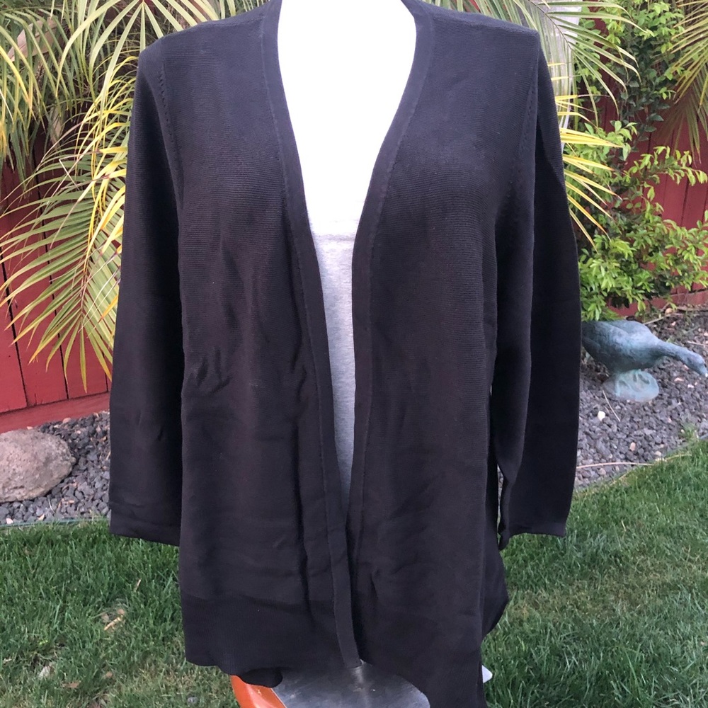 New H by Halston Black Cardigan 3X